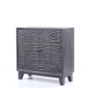 2024 Buffet de rangement de luxe à 2 portes en bois massif fait à la main Design moderne pour la maison Bar Salon Chambre Hôtels Appartements - Product Image 1