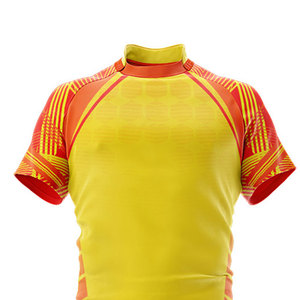 Tenues de rugby entièrement personnalisées, respirantes et à séchage rapide, nouvelle collection 2026, en tissu doux, ensemble maillot et short de rugby - Product Image 4