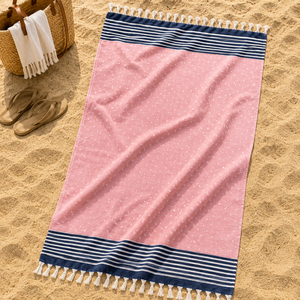 Indian Exporter of Multi Color Good Quality Best Selling Custom Size and Recycled Cotton Fouta Jacquard Beach <b>Towels</b>. - Product Image 3