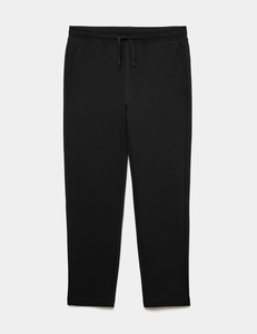 Pantalones Deportivos de Forro Polar Ecológico a Rayas Negras para Hombre, Pantalones Deportivos con Cordón en la Cintura, Pantalones Casuales - Product Image 2