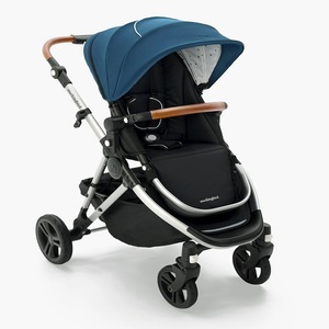 Cochecito de Bebé de Lujo Personalizado con Cuatro Ruedas, Asiento de Coche Plegable 3 en 1, Cochecito de Viaje con Estructura de Acero Inoxidable y Tela de Lino - Product Image 6