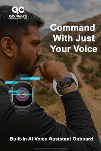 2025 Đồng hồ thông minh theo dõi sức khỏe cho nam fn05 qx12 Đồng hồ thông minh màn hình LED TFT 1.96 HD Đèn pin gọi điện thoại BT vc30f HR BP SpO2 silicon ngoài trời - Product Image 5