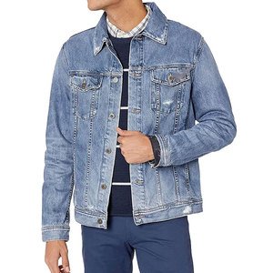 Chaqueta Slim Unisex de Mezclilla Azul Claro con Forro Polar, Transpirable, Reflectante, con Estampado de Poliéster y Acolchado, Estilo Casual Lavado para Perfeccionistas - Product Image 3