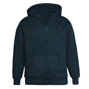 เสื้อฮู้ดถักแบบโอเวอร์ไซส์สีดำล้วนสำหรับนักเพาะกายสำหรับฤดูหนาว - Product Image 1