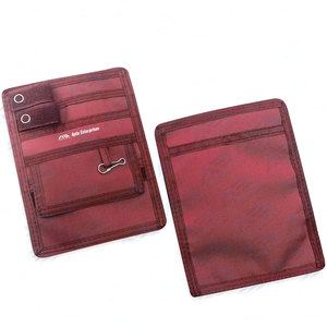 Organizador de Bolsillo de Nailon Rojo de 6 x 5 Pulgadas con Cierre Abierto para Enfermería y Cuidado Médico - Product Image 1