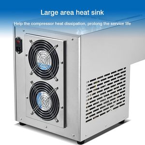 เครื่องทำบิงซู KD-125F, เครื่องบดน้ำแข็งเกล็ดหิมะ 275 ปอนด์/วัน, เครื่องทำน้ำแข็งไส, เครื่องทำขนมหวานจากน้ำแข็งไส, ระบบทำความเย็นด้วยอากาศ - Product Image 5