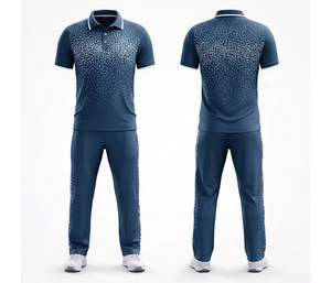 Breathable <b>Cricket</b> Team Uniform for Training & Match Wear | Men Women Youth <b>Cricket</b> Wears Polo Shirt and Trouser Full Team - Product Image 1