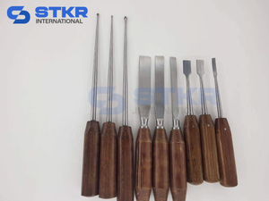 Juego de 9 Piezas de Herramientas Ortopédicas: Cincel para Osteotomía, Elevador Perióstico, Cureta Ósea - Product Image 4