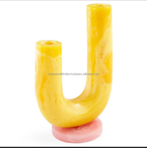Modern Decorative Handmade Art Nordic Resin <b>Vase</b> Multi Colour Flower Pot Table U Shaped <b>Unique</b> Craft India Christmas New Product - Product Image 6