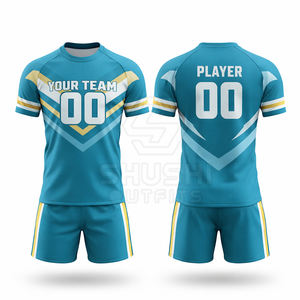 Vêtements de sport 100% polyester respirant, ensembles personnalisés imprimés, qualité supérieure pour adultes - Product Image 1