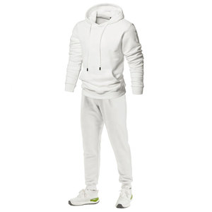 Ensemble sweat-shirt et pantalon de survêtement pour homme, en molleton 100% coton respirant, avec logo personnalisé imprimé, 280 grammes - Product Image 4