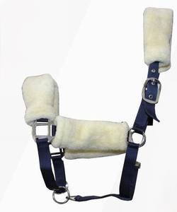 2026 LUXURY HANDMADE PP HALTER HEAD BRIDLE for HORSE ADJUSTABLE FAUX FLEECE FUR PADDED MINK CUSTOMIZABLE COLOURS - Product Image 4