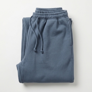 Pantalon de survêtement gris personnalisé pour homme – Vente en gros – Décontracté, ample, en molleton de coton – Coupe ample – Joggers de sport et de course - Product Image 5