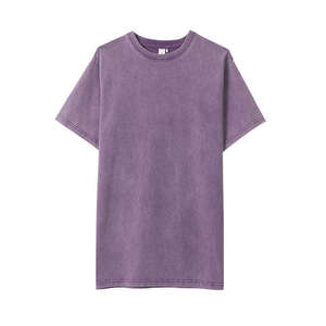 T-shirt pour homme à col rond, coupe ample, en coton biologique personnalisé de haute qualité, écologique, respirant, délavé à l'acide, léger, séchage rapide, avec logo - Product Image 6