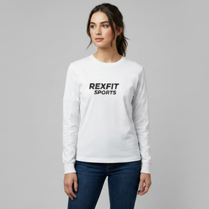 T-shirt décontracté et tendance pour femme, noir et gris, manches longues, design printemps/été, teinture unie, 100% coton, vêtements d'été - Product Image 1