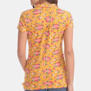 Chemises imprimées pour femmes 2026, 100 % coton, séchage rapide, décontractées, manches courtes, haute qualité, personnalisables, nouveauté - Product Image 4