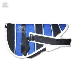 Manta de media silla de montar de algodón y forro polar ecuestre con espuma para caballo, de alta calidad, de diseño, al por mayor - Product Image 5