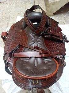 DD หนังมีหลายขนาด10 ''-18'' ชุดอานม้าอังกฤษสีน้ำตาลทนทานแบบตะวันตกอานม้าสำหรับแข่งม้าเพื่อความสุขในการขี่ - Product Image 3