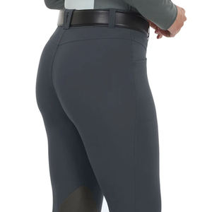 Legging d'équitation en coton compressif avec boucle, assise intégrale en silicone, pour femme, entraînement léger, vente en gros - Product Image 5