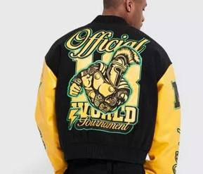 แจ็คเก็ตบอมเบอร์ Urban Edge Varsity พร้อมปกผ้าแคนวาส ซิปด้านหน้า แต่งขอบผ้าริบถัก ใส่ได้สองด้าน เป็นมิตรต่อสิ่งแวดล้อม - Product Image 5