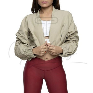 Chaqueta Corta Acolchada de Lona para Mujer, Personalizable, en Tendencia, para Clima Frío, Chaquetas Cortas para Mujer - Product Image 6