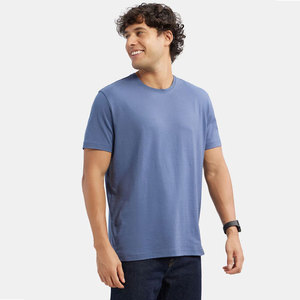 T-shirt col rond en coton peigné 100% bleu sarcelle pour homme – Style décontracté premium, coupe confortable, idéal pour l'été – Plusieurs modèles disponibles - Product Image 3