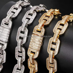 <b>Rope</b> <b>Chain</b> Necklace Sterling Silver for Men Custom 10k 14k 14K GOLD Trendy Lovers Moissanite Mould Making Custom Size Acceptable - Product Image 5