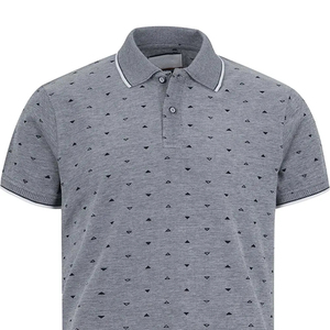 Camisas de Golf de Manga Corta para Hombre, 100% Poliéster, Tejido de Punto Estampado, Transpirables, de Secado Rápido, Resistentes a las Arrugas, Cuello Clásico, Estilo Business - Product Image 4