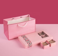 Meilleure vente en gros d'emballage de boulangerie emballage de biscuits gâteau de luxe pain beignets sushi pâtisserie crêpe collation brownie boîte d'emballage