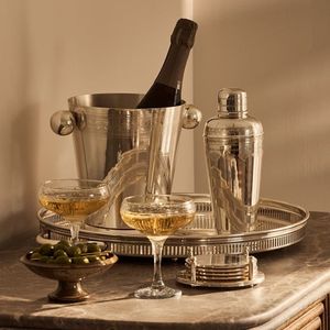 Seau à glace en métal de haute qualité pour refroidir le vin, le champagne, la bière, refroidisseur de boissons durable, parfait pour le bar à domicile - Product Image 1
