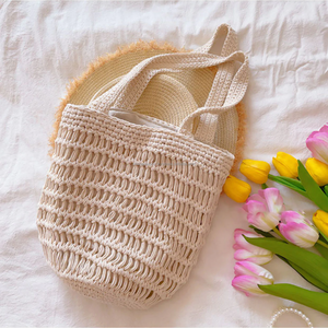 Bolso de mano de ganchillo hecho a mano de alta calidad de lujo para mujer, bolso de playa de Tamaños cómodos, forro de algodón, proveedor indio, estilo informal - Product Image 4