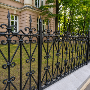 Custom Wrought Iron <b>Fence</b>: High-End Architectural Boundary Designs Combining Elite Security with Luxurious Outdoor Aesthetics. - Product Image 4
