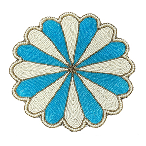 Factory Wholesale Beaded Glass Placemats Designer Decorative <b>Table</b> <b>Mats</b> for Farmhouse Whole Sale Price - Product Image 1