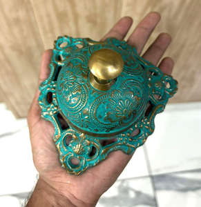 Campana de Puerta Vintage de Hierro Fundido, Campana Decorativa Antigua para Montar en la Pared, Campana Rústica para Puerta de Jardín, Campana para Casa de Campo, Hotel, Restaurante - Product Image 1