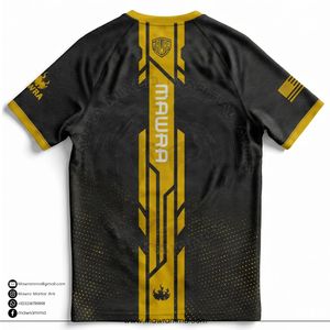 Mawra Rashguard High Quality <b>Custom</b> Sublimated <b>Design</b> <b>Compression</b> Short Sleeve <b>Shirt</b> for Gym Training Fighting Unisex - Product Image 4