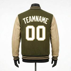Custom Chenille Patches <b>Varsity</b> <b>Jacket</b> Outdoor Winter Men <b>Vintage</b> Street Wear College Letterman Baseball <b>Jackets</b> - Product Image 2