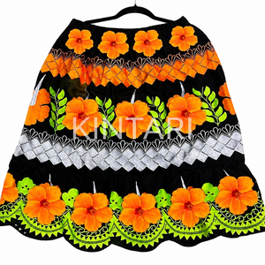 Custom Women Hawaiian Tropical Island Embroidery <b>Skirt</b> Aloha Floral Beachwear Summer Resort Holiday Wear Wholesale Supplier - Product Image 5