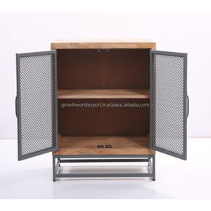 ชั้นวางเหล็กไม้มะม่วงแบบตั้ง<span class=keywords><strong>4</strong></span>ลิ้นชัก/ชั้นวางของดีไซน์อุตสาหกรรม2025 - Product Image 2