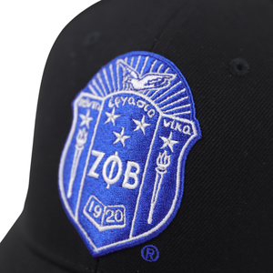 Casquette de baseball noire Zeta Phi Beta avec écusson ZPB pour femmes, ajustable, style HBCU, vêtements grecs - Product Image 4
