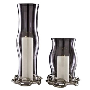 หลอดแก้วโครงเหล็กเชิงเทียนอินเทรนด์FinishingเชิงเทียนHandmadeเทียนเรือ - Product Image 1