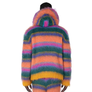 Sweat à capuche en mohair de qualité supérieure, confortable et chaud, en tricot doux, idéal pour les tenues décontractées d'hiver – Fournisseur et fabricant - Product Image 2