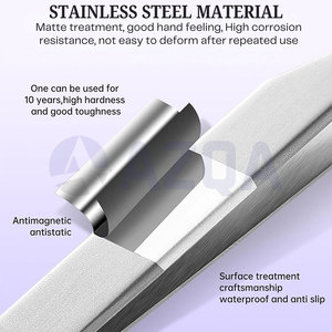 Premium Quality Stainless Steel Ultra Fine Curved Tip Tweezers Precision Lash Extension Volume Application Tool - Product Image 3
