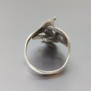 Anillo de Cóctel de Plata de Ley 925 con Diseño de Serpiente Vintage, Anillo Unisex con Patrón Animal, Joyería Fina para Regalo - Product Image 2