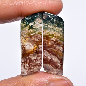 พลอยมอสอาเกตคุณภาพสูงจาก FAIJAN GEMS พลอยแท้ธรรมชาติ 100% รับรองคุณภาพ ขนาดปรับแต่งได้สำหรับทำเครื่องประดับ - Product Image 1