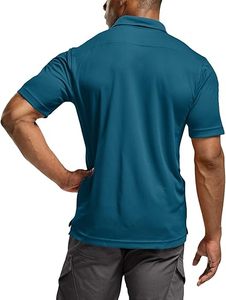 Camisas Casuales Personalizadas para Hombre, Fabricante OEM ODM, Spandex/Poliéster, Estampado Digital, con Bolsillo, para Golf, Venta al Por Mayor, Marca Privada - Product Image 4