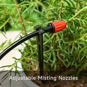 Goutteur réglable en PP noir pour systèmes d'irrigation goutte à goutte agricoles, serres, jardins et légumes domestiques – Outil de raccordement - Product Image 6