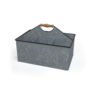 Contenedor de Almacenamiento Ovalado de Metal con Asa, Diseño de Árbol de Navidad, para Artículos Diversos de la Sala de Estar - Product Image 6