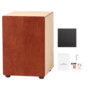 "Handmade Acoustic Birch Wood Cajon <b>Box</b> <b>Drum</b> with Guitar Strings for Portable Percussion" - Product Image 1