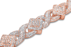 Pulsera de Eslabones Cubanos con Diamantes VVS de Laboratorio de Alta Calidad, Corte Brillante Redondo, Diseño Hip Hop, Joyería Fina de Lujo Premium - Product Image 5