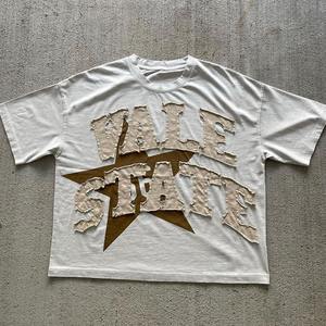 100% Cotton Stone Acid Wash Sublimation Heavyweight <b>Tshirt</b> Custom Dtg Printing Embroidery Vintage Washed T Shirt - Product Image 2